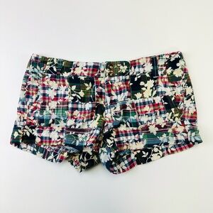 Patchwork cotton low rise shorts Womens Size 6 Festival summer Bohemian Grunge
